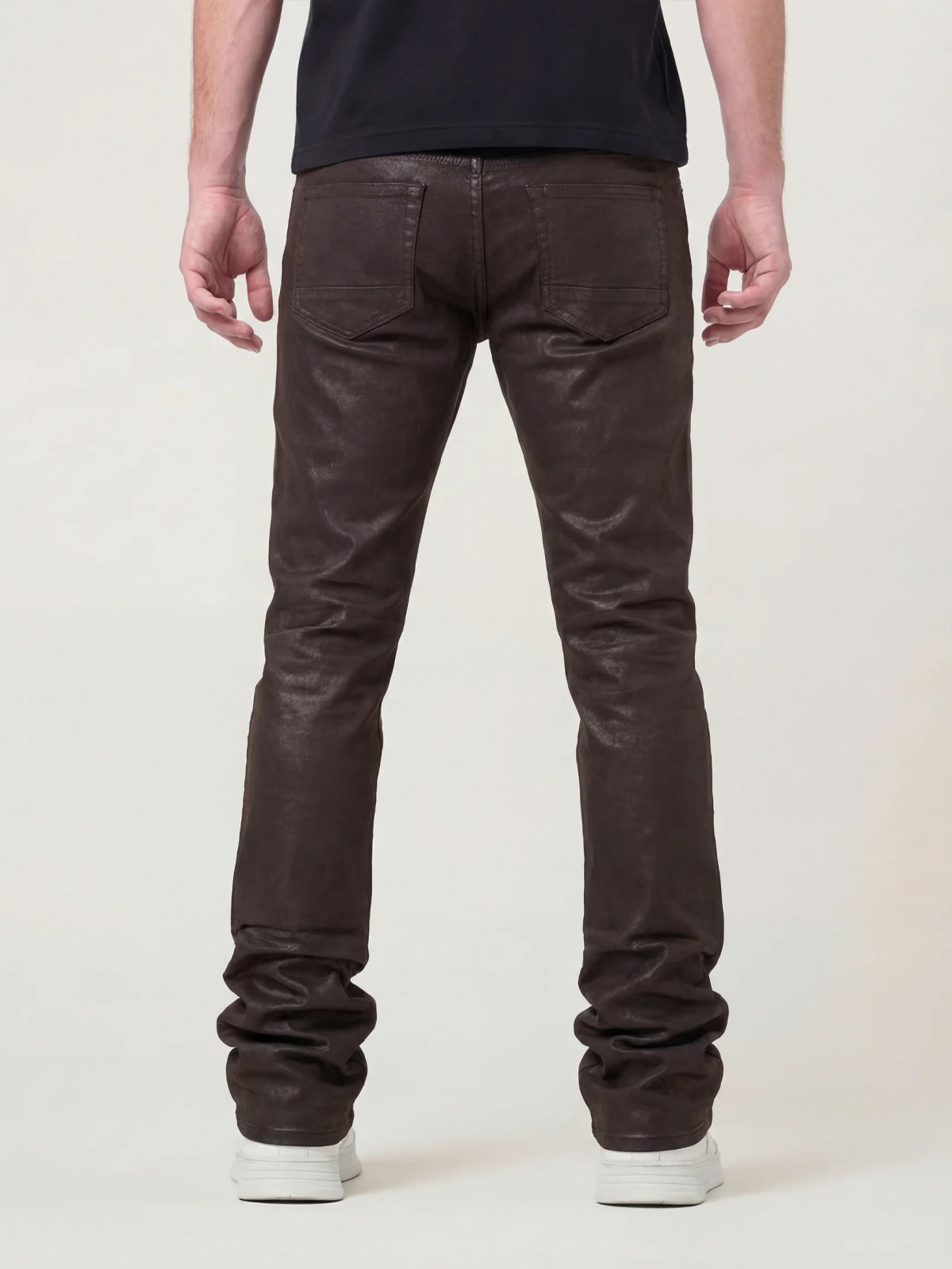 W by Waimea Men's Basic Wax Stacked Jeans