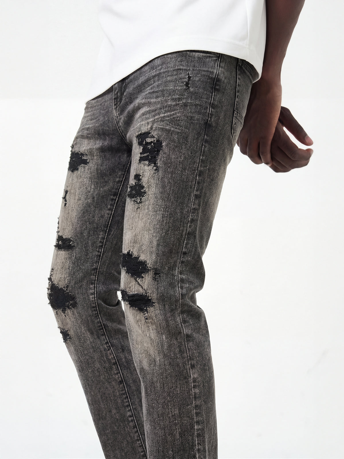 Waimea Men's Minimal Ripped Slim Fit Jean