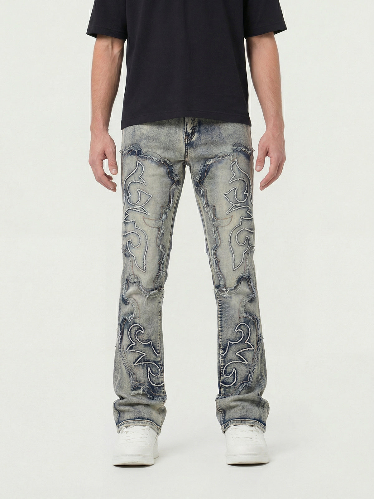 Mens Stacked Jeans:  Slim & Tapered Fits Collection