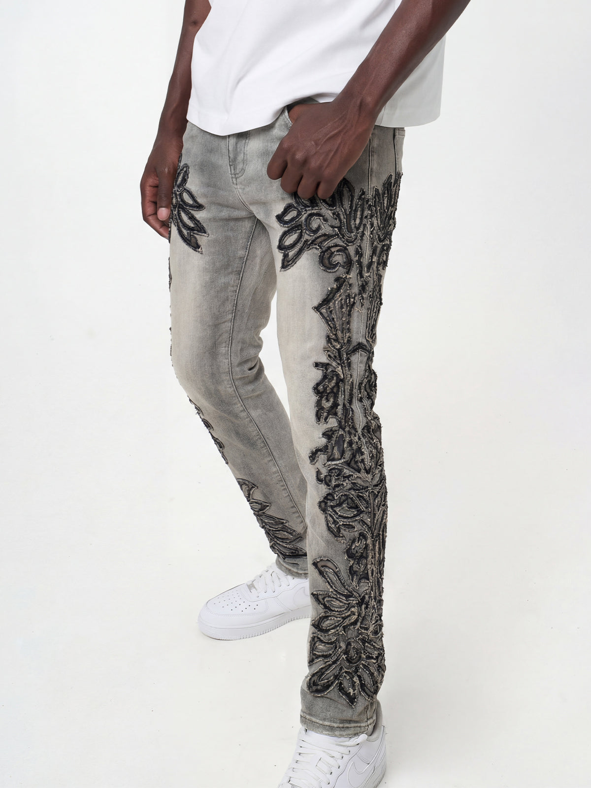 Waimea Men's Tribal Cheetah Slim Fit Jean