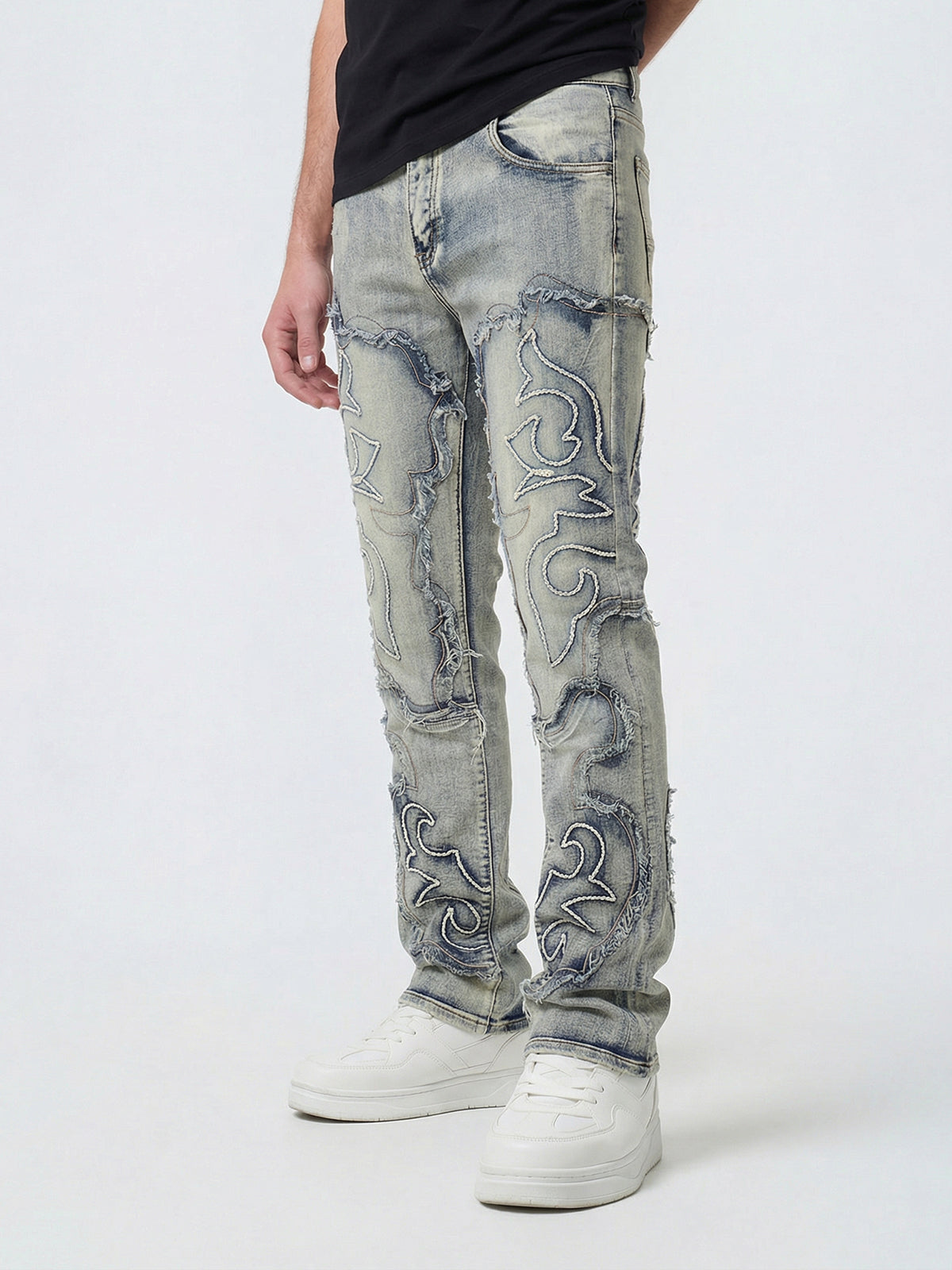 Mens Stacked Jeans:  Slim & Tapered Fits Collection