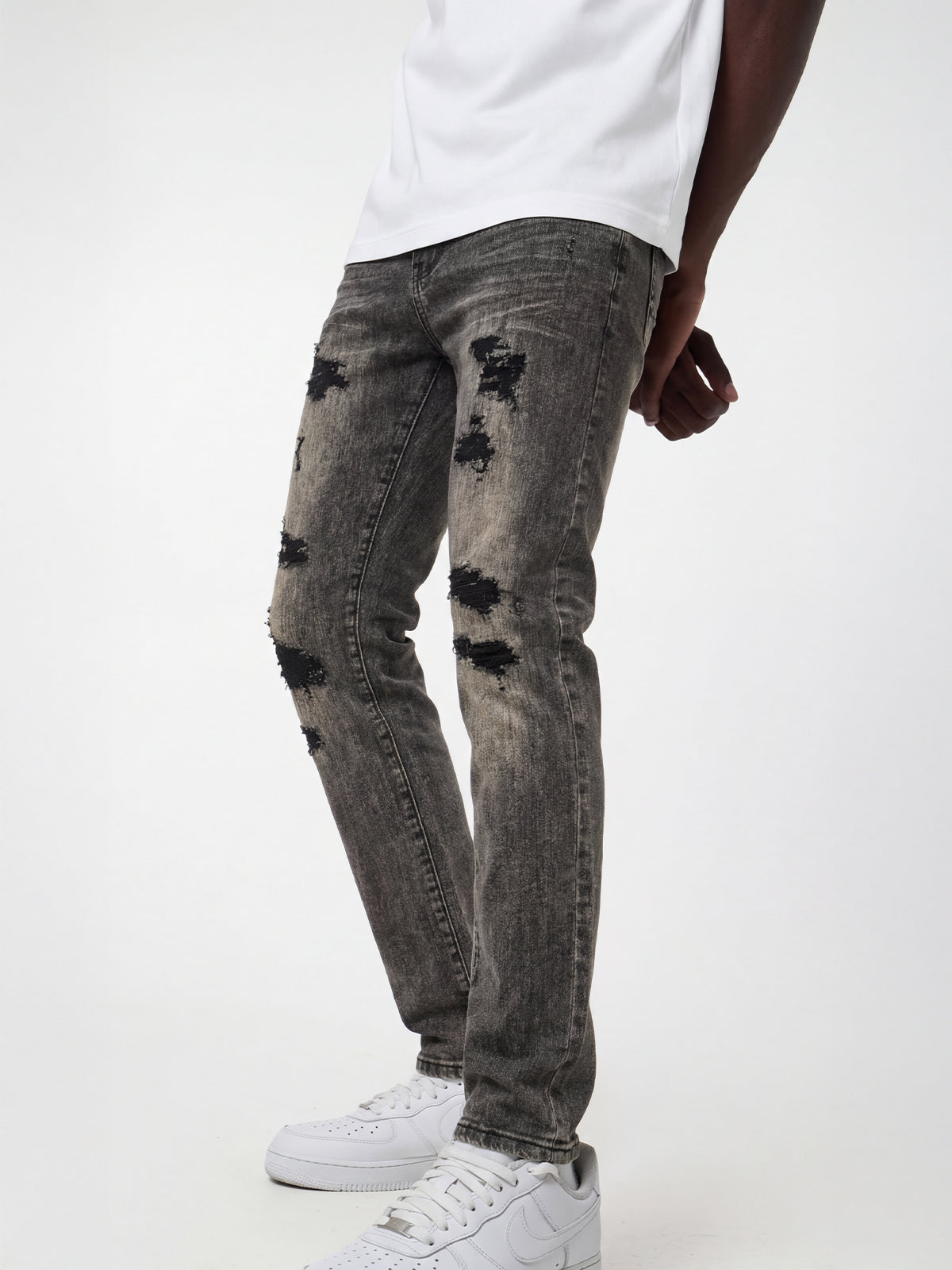 Waimea Men's Minimal Ripped Slim Fit Jean