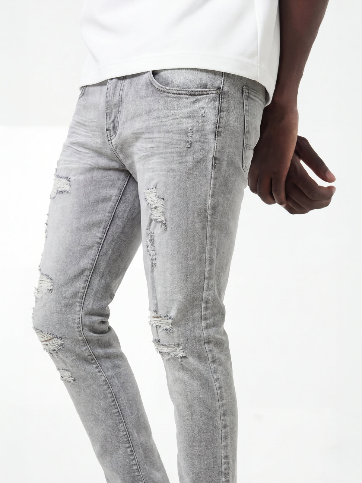 Waimea Men's Minimal Ripped Slim Fit Jean