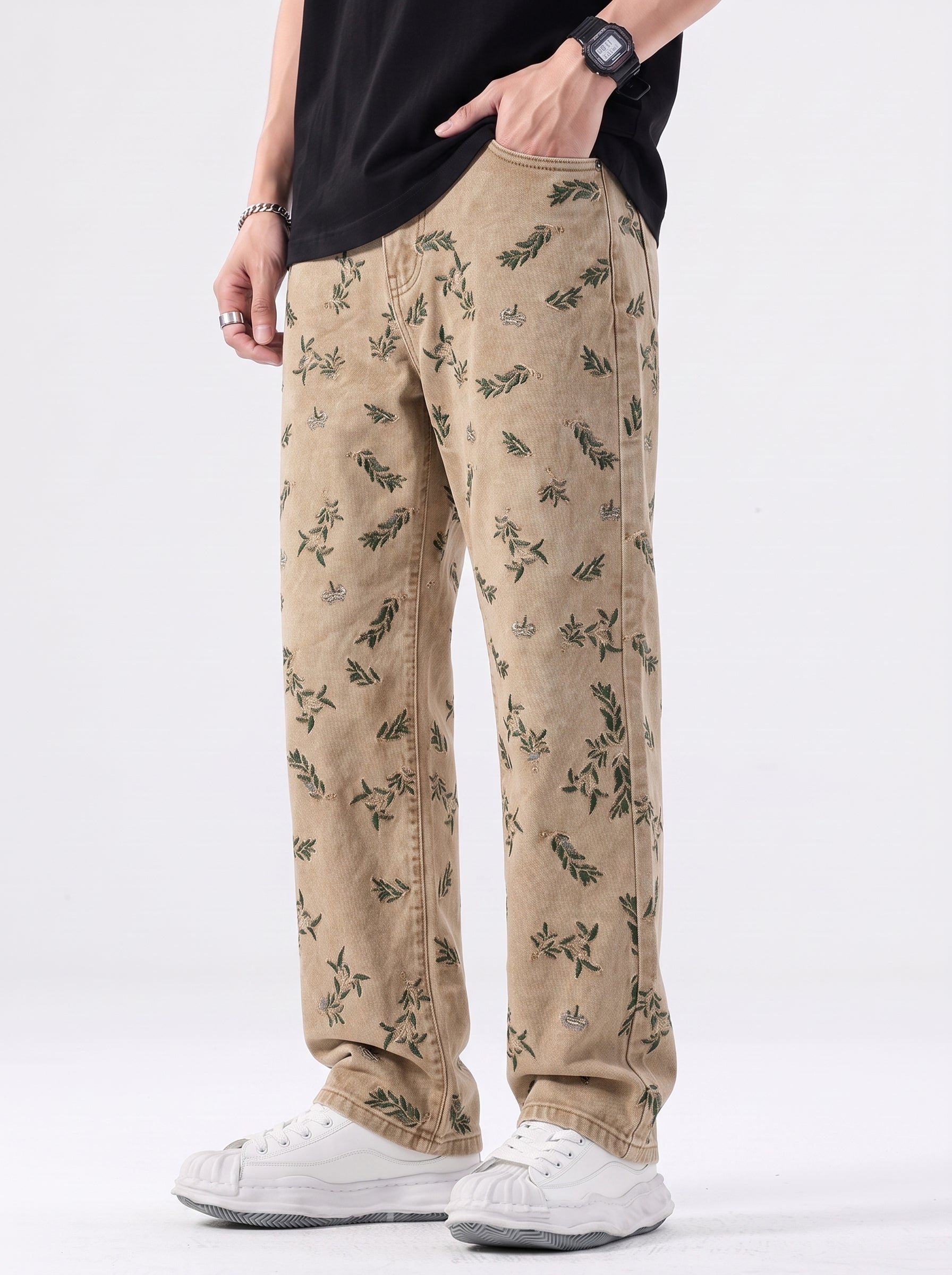 W by Waimea Woodland Forest Relaxed Jean