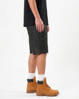 Men's Jet Black Python Short