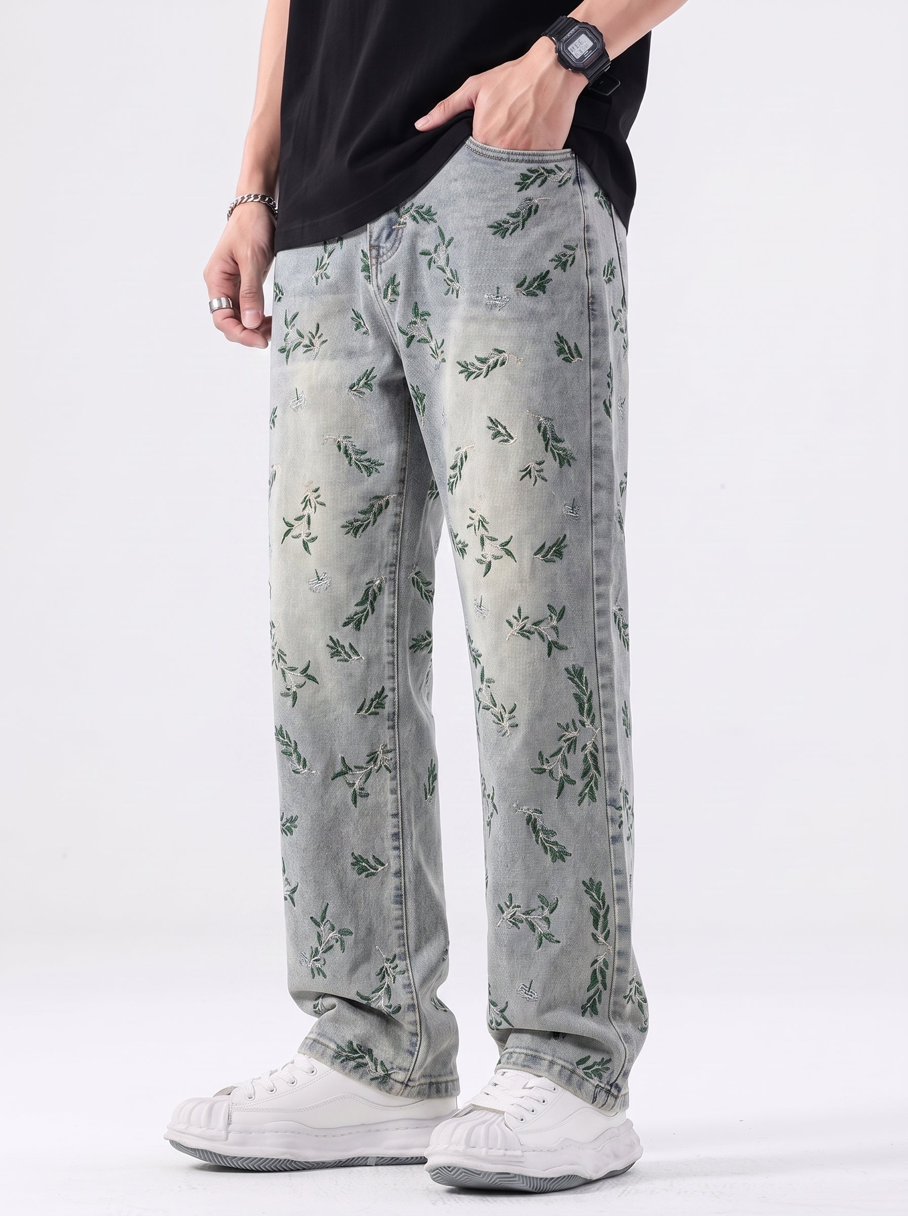 W by Waimea Woodland Forest Relaxed Jean