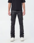 Waimea Men's Wax Coated Cargo Stacked Jeans