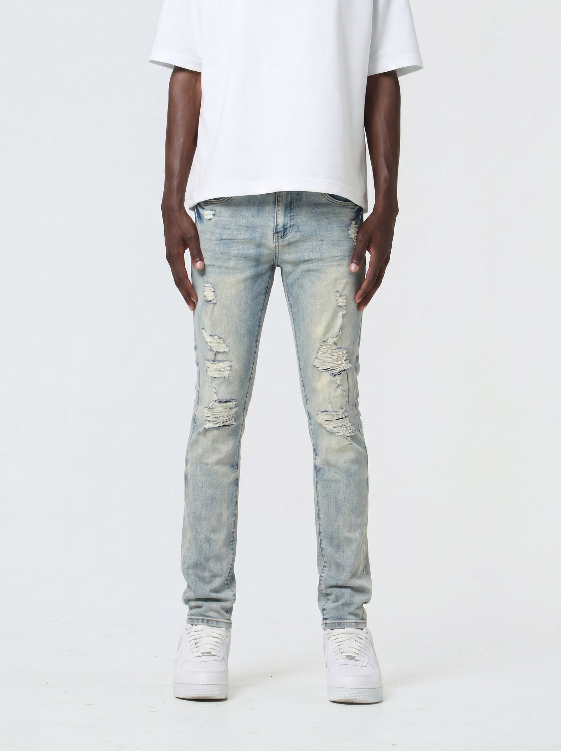 Waimea Men's Multi-Rip Slim Denim