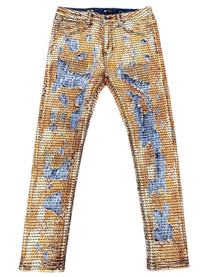 Waimea Men's Skinny Timber Patchwork Jeans