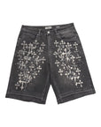 Waimea Men's PU Cross and Studded Denim Short