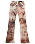 Waimea Men's Stacked Fit Jean With Distressed Graphic Print & Rhinestone Embellishments