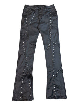 Waimea Men's Wax Coated Cross-Stud Stacked Fit Jean