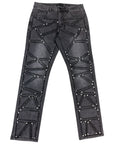 Waimea Men's Patch-Up Studded Slim Fit Jean