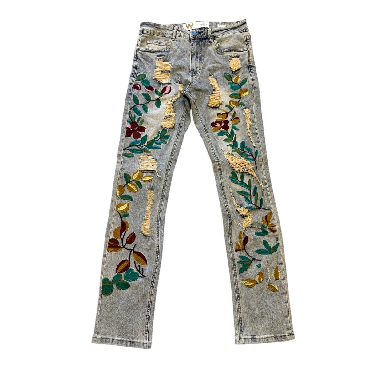 Men's Vintage Wash "Wildflower" Slim Jean