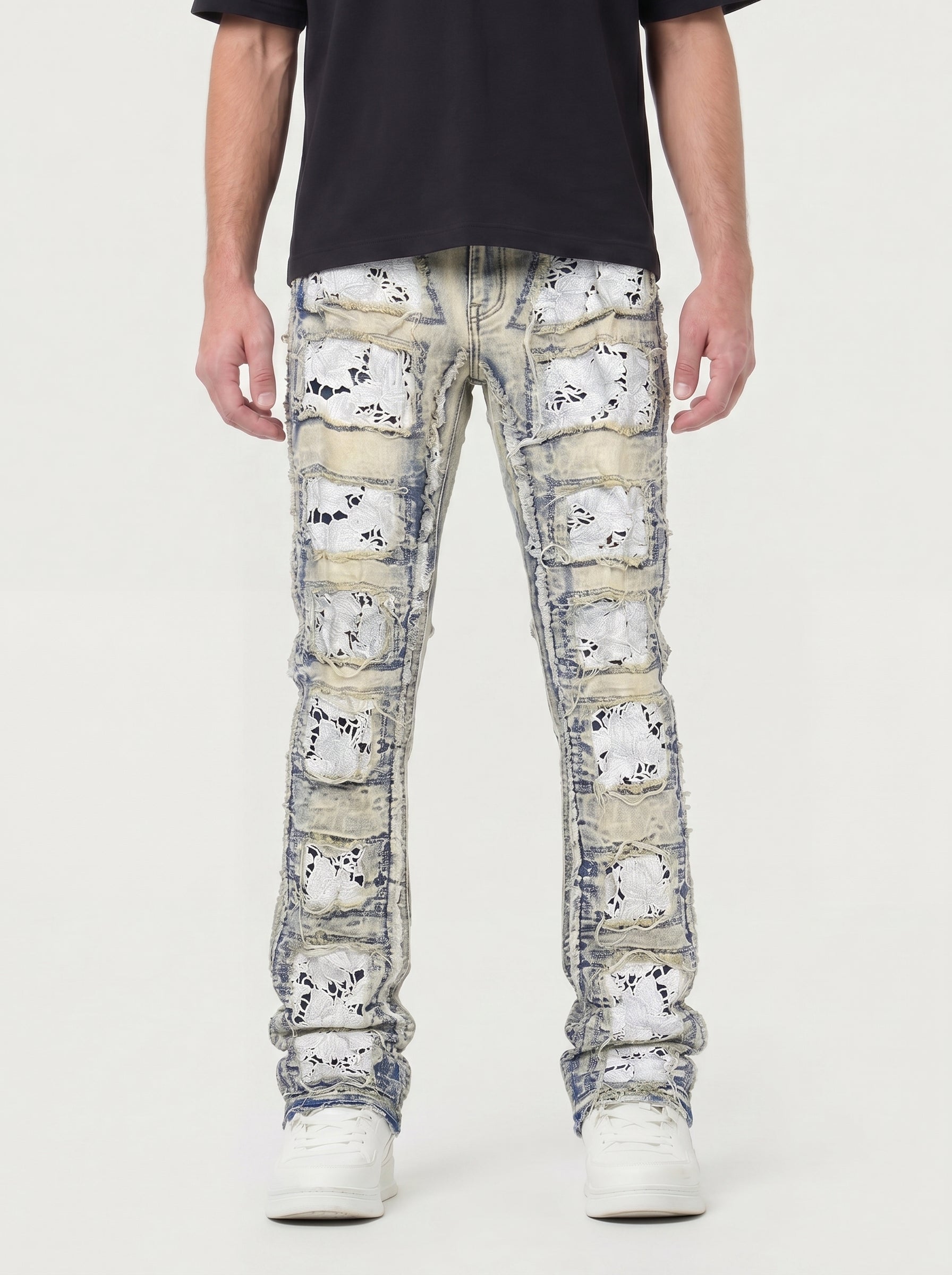 Mens Stacked Jeans:  Slim & Tapered Fits Collection