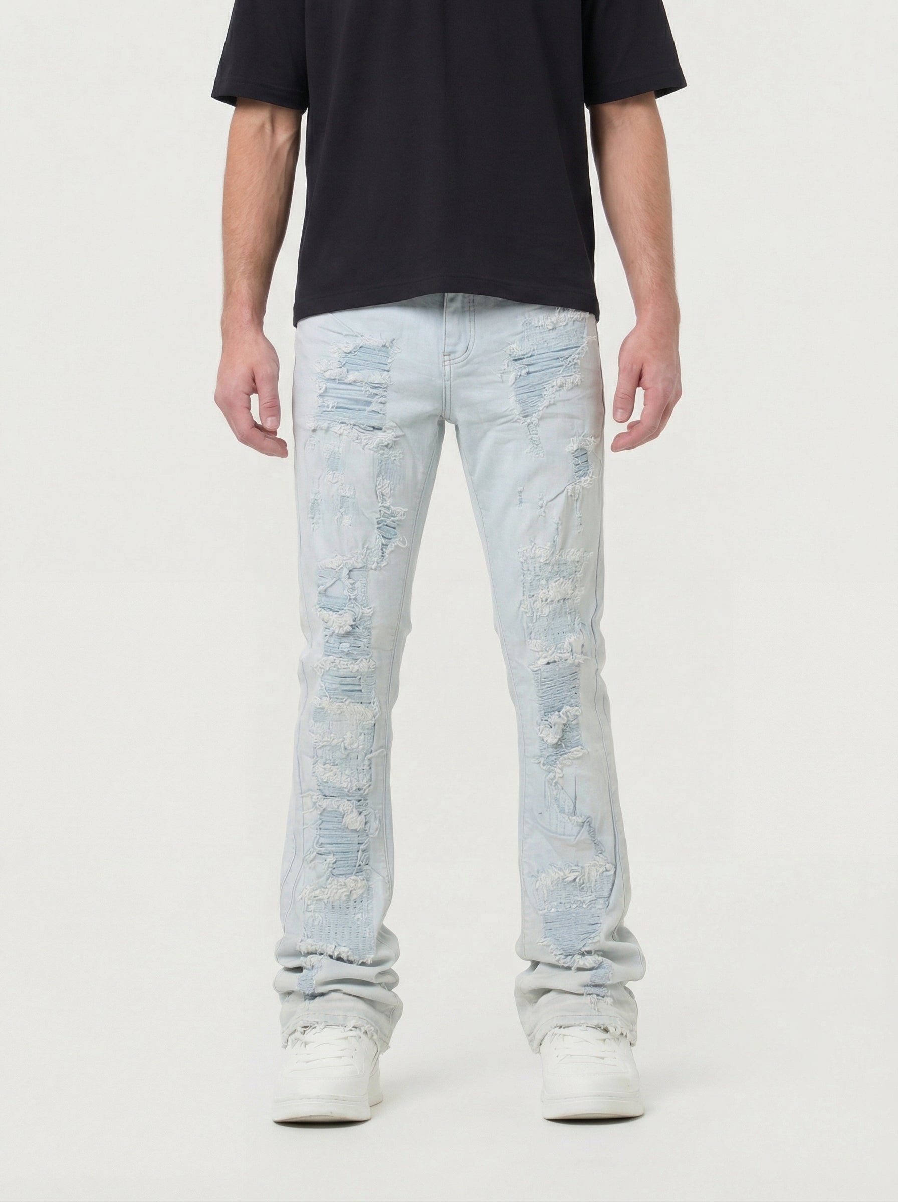 Mens Stacked Jeans:  Slim & Tapered Fits Collection