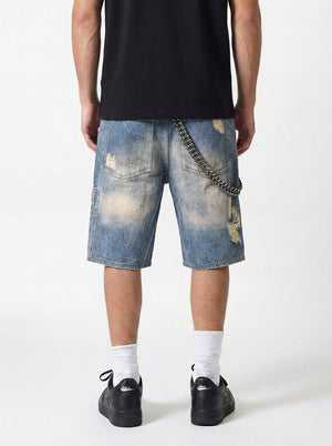 Waimea Men's Laser Print Chain Jorts – Blue Wash