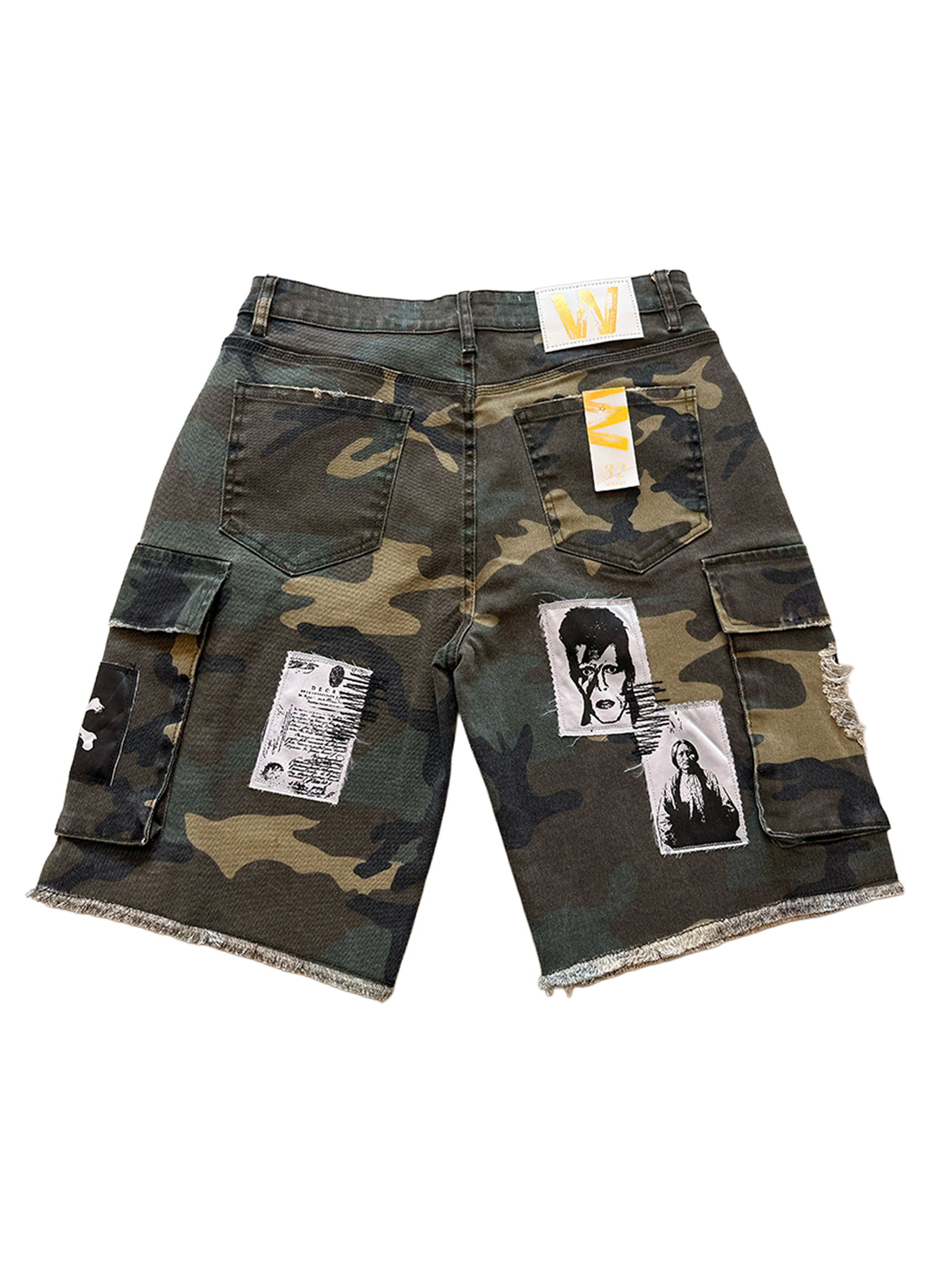 W BY Waimea Camo Patchwork Shorts