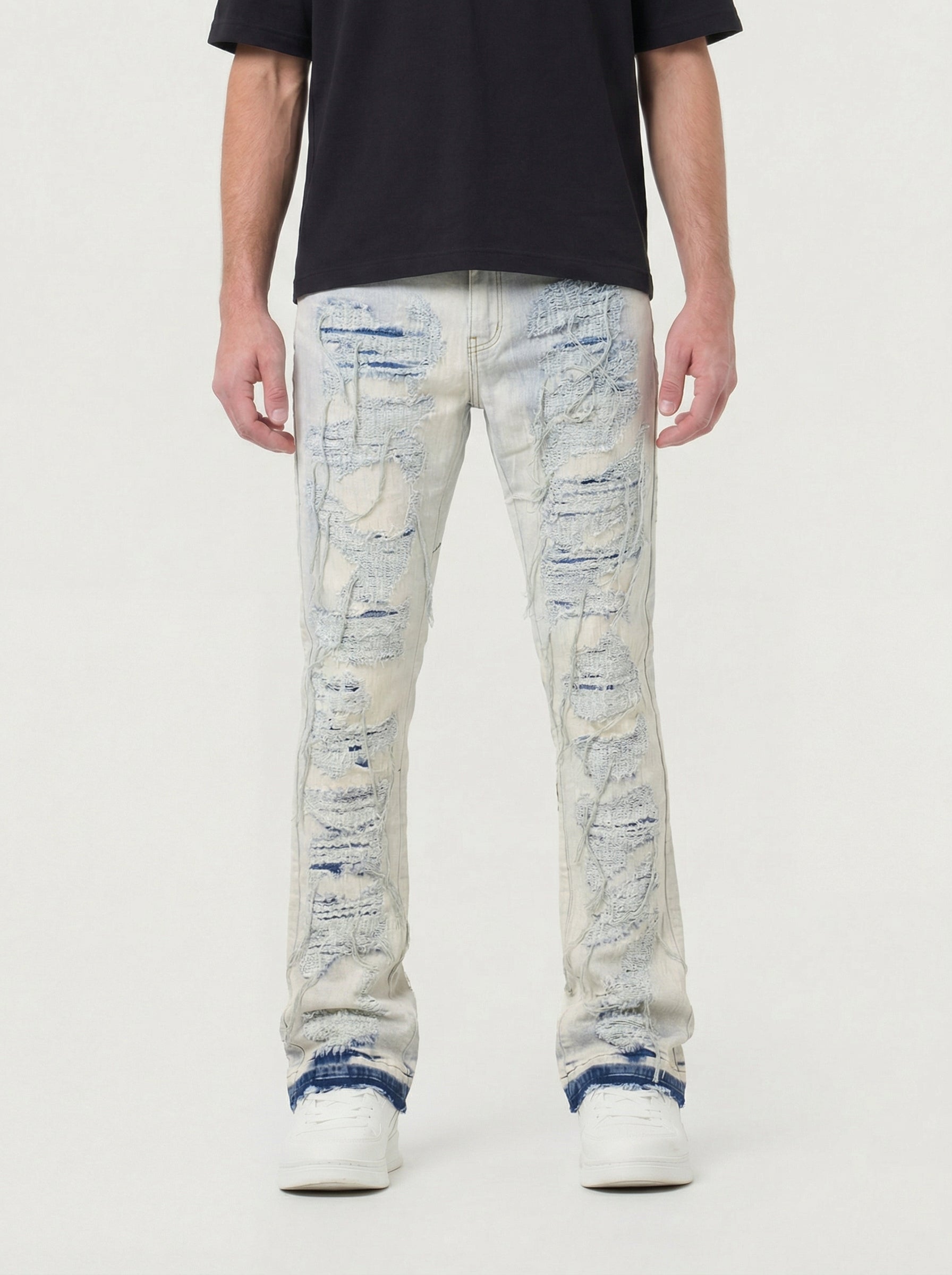 Mens Stacked Jeans:  Slim & Tapered Fits Collection