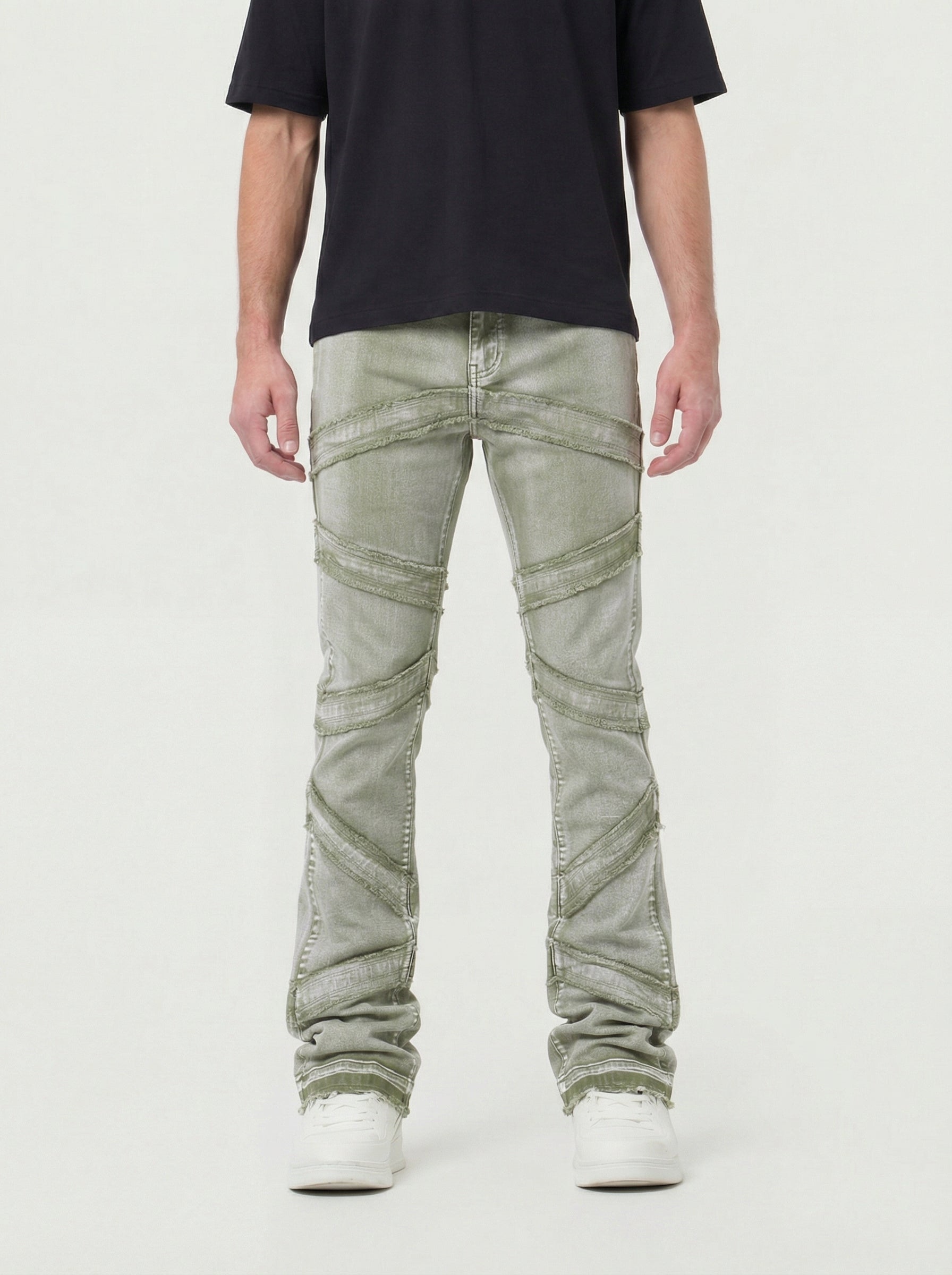 Mens Stacked Jeans:  Slim & Tapered Fits Collection