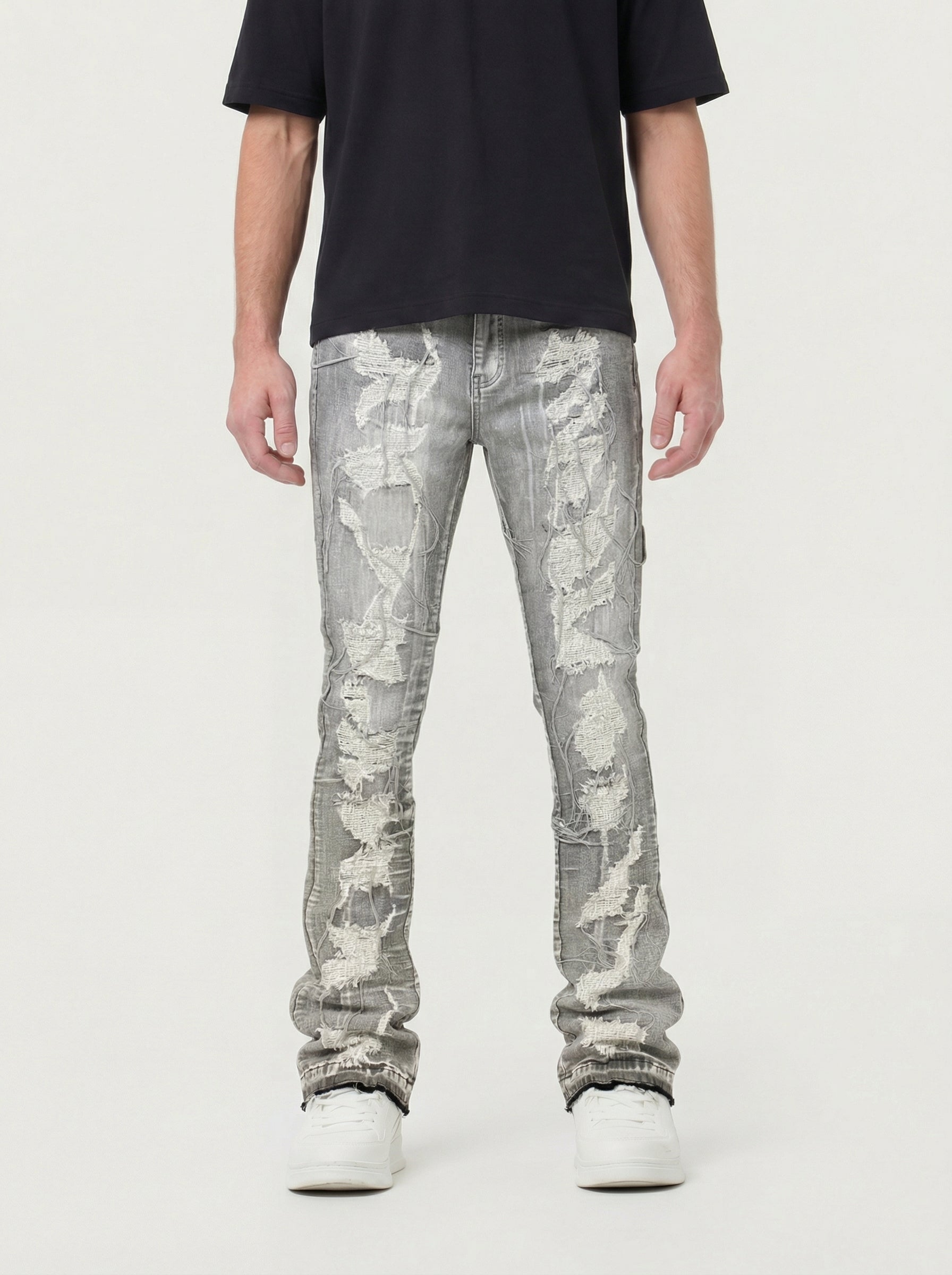Mens Stacked Jeans:  Slim & Tapered Fits Collection