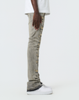 Waimea Men's Stacked Fit Jeans with Rhinestones Front and Back