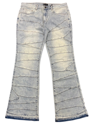 Waimea Men’s Stacked Jeans with Crystal Stud Detailing