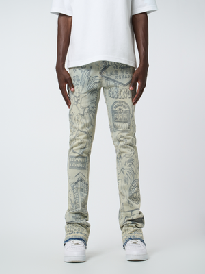 W by Waimea Men's "Las Vegas" Stacked Fit Jeans