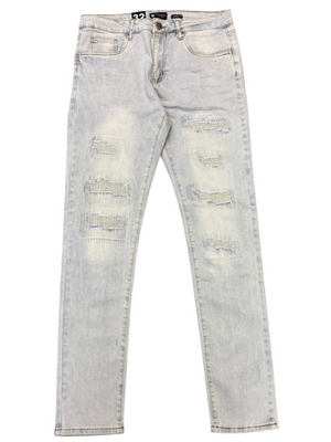 Waimea Men's Skinny Jeans with Rips & Repair