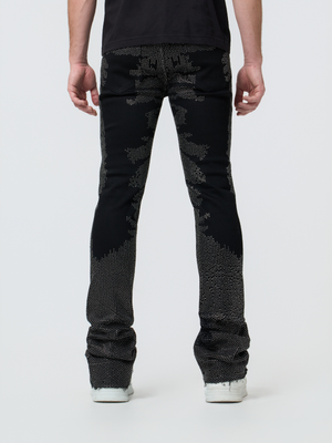 W by Waimea Men's Stacked Silver Stones Jeans