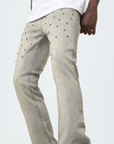 Waimea Men's Rhinestones (Front & Back) Stacked Jeans