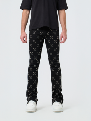 Waimea Men's Rhinestone Stacked Jeans