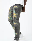 Waimea "Skull & Moth" Slim Fit Jean