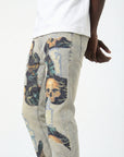 Waimea "Skull & Moth" Slim Fit Jean
