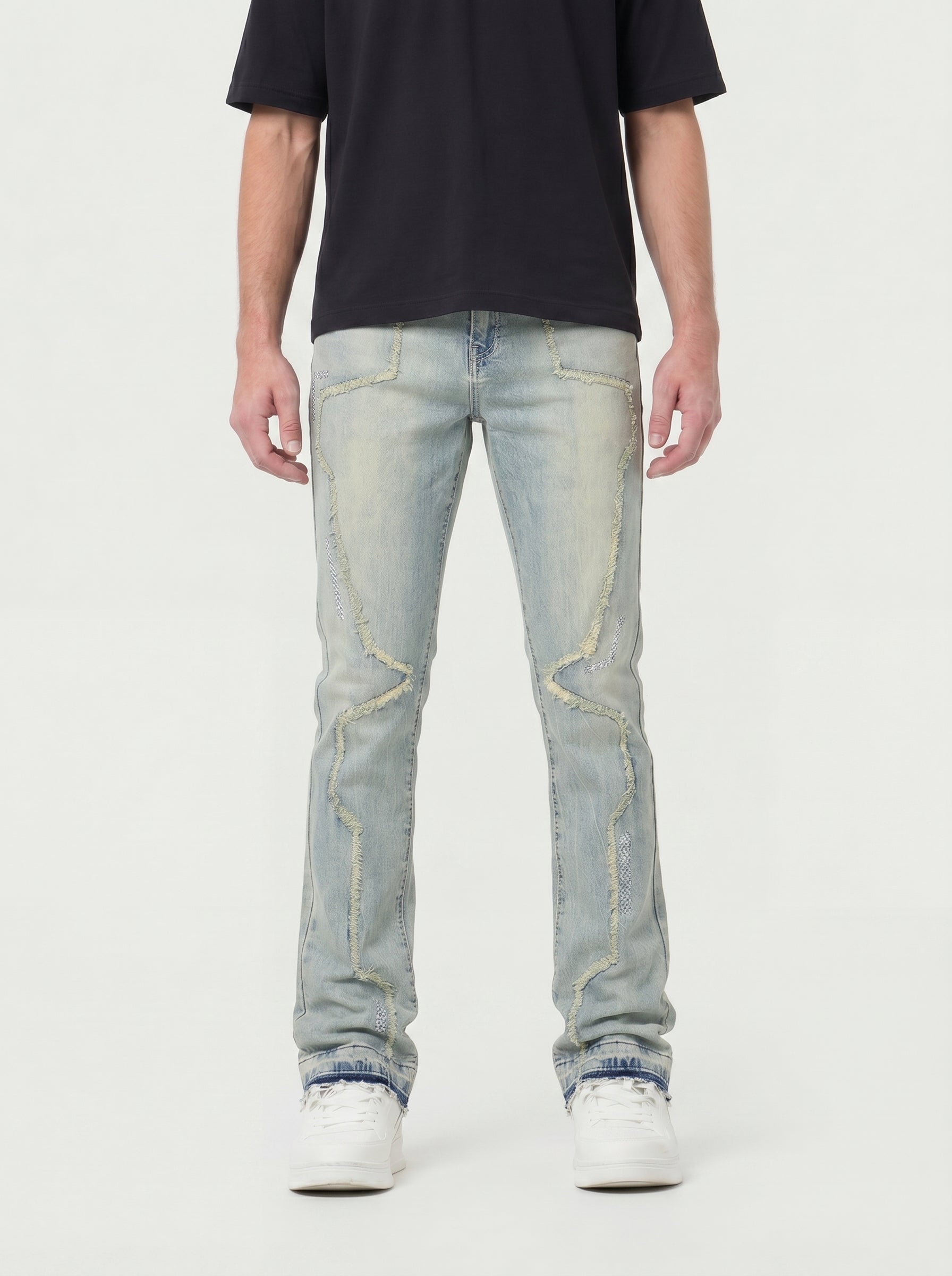 Mens Stacked Jeans:  Slim & Tapered Fits Collection