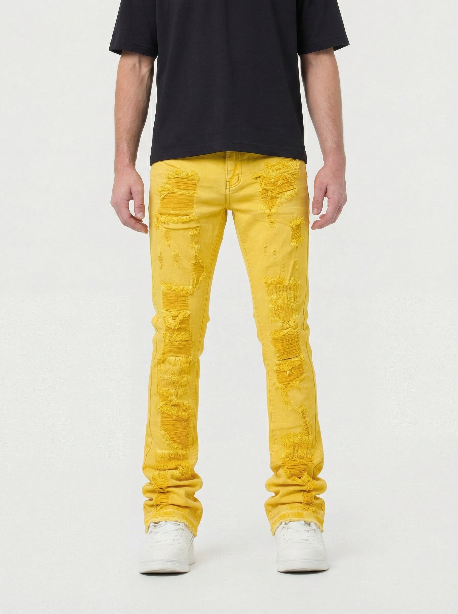 Mens Stacked Jeans:  Slim & Tapered Fits Collection